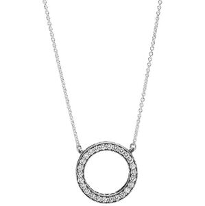 Pandora Ezüst nyaklánc kristály medálall 590514CZ-45