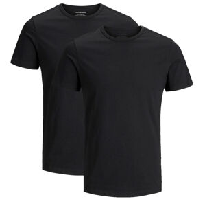 Jack&Jones Férfi póló Basic Crew Neck Tee Ss 2 pack Noos Black L