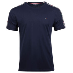 Tommy Hilfiger Férfi póló hiteles Rn Tee Ss UM0UM00562 -416 Navy Blaze r M