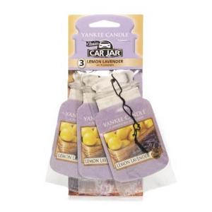 Yankee Candle Lemon Lavender autóillatosító 3 db