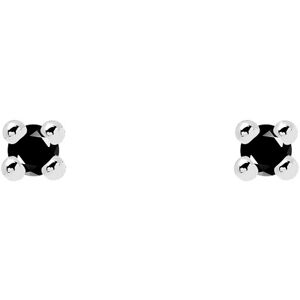 PDPAOLA Ezüst fülbevalók fekete cirkónium kővel BLACK ESSENTIA Silver AR02-093-U