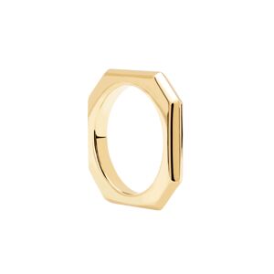 PDPAOLA Elegáns  aranyozott gyűrű SIGNATURE LINK Gold AN01-378 52 mm