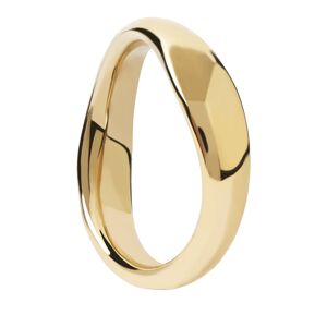 PDPAOLA Gyengéd aranyozott ezüst gyűrű PIROUETTE gold ring AN01-462 51 mm