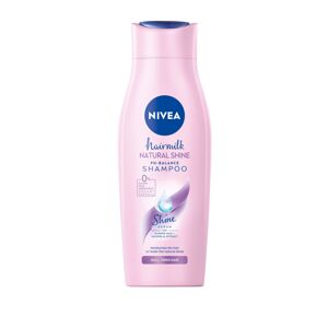 Nivea Tápláló sampon tejjel és selyemfehérjével a fáradt, fénytelen haj számára Hairmilk Shine (Care Shampoo) 400 ml