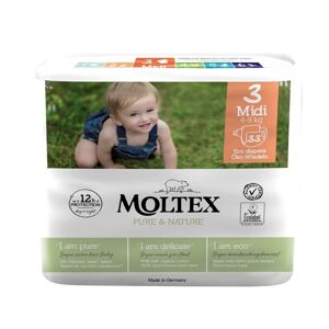 Moltex Pure & Nature Pelenka Moltex Pure & Nature Midi 4-9 kg (33 db)