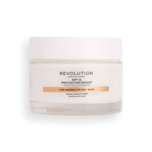 Revolution Skincare Arcápoló krém normál és zsíros bőrre Skincare SPF 15 (Moisture Cream Normal to Oily Skin) 50 ml
