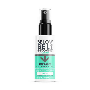 Below the Belt Fresh  tisztító spray férfiaknak intim tisztálkodáshoz (Instant Clean Balls) 75 ml
