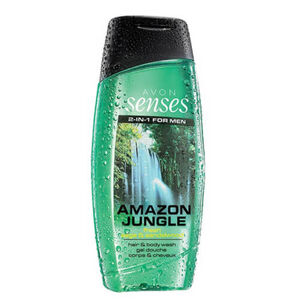 Avon Vitalizáló tusfürdő és sampon férfiaknak (Senses Amazon Jungle) 500 ml
