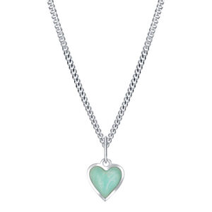 Praqia Jewellery Gyerek ezüst nyaklánc  Mint Heart KO6345_CU035_40_RH (lánc, medál)