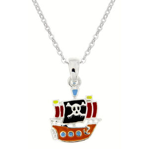 Praqia Jewellery A gyermek ezüst nyaklánc  Kalózok KO8058_BR030_40  (lánc, medál)