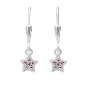 Praqia Jewellery Lányos ezüst fülbevaló Csillagok NA8008_RH