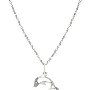 Praqia Jewellery Lányos ezüst nyaklánc Delfín KO1625_BR030_40 (lánc, medál)