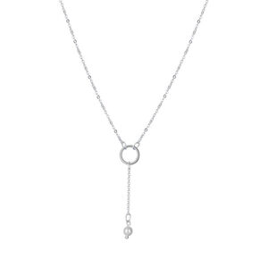 Praqia Jewellery Elegáns ezüst nyaklánc Silver pearl N6504_RH