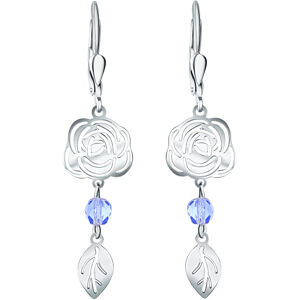 Praqia Jewellery Játékos virágos ezüst fülbevalók  Rose NA6279_RH