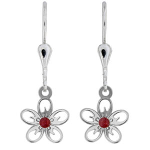 Praqia Jewellery Gyengéd ezüst fülbevaló Almafa virágok NA5189_N_RH