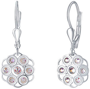 Praqia Jewellery Virágos ezüst fülbevaló kristályokkal Emma NA6089_RH