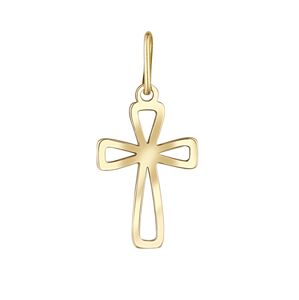 Praqia Jewellery Időtálló sárga arany medál Kereszt PA7060