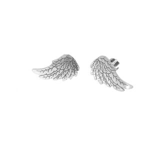 Praqia Jewellery Gyengéd ezüst fülbevalók angyalszárnyak formájában Angelina NA6274_RH