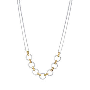 Praqia Jewellery Bájos bicolor nyaklánc ezüstből Rona  N6364_RH