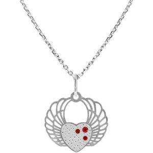 Praqia Jewellery Romantikus  ezüst nyaklánc Szív KO5134_MO040_45_RH (lánc, medál)