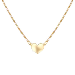 Praqia Jewellery Romantikus  arany nyaklánc szívvel N704 1,7 x 0,9 cm