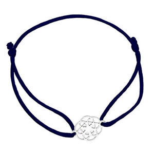 Praqia Jewellery Zsinór fekete kabala karkötő Mandala KA6202