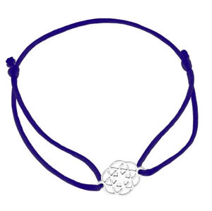 Praqia Jewellery Zsinór kék kabala karkötő Mandala KA6203
