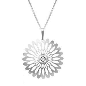 Praqia Jewellery Csillogó ezüst nyaklánc Blossom KO0941M_CU040_50 (lánc, medál)
