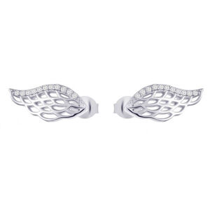 Preciosa Angel Wings ezüst fülbevaló cirkónia kövekkel 00 5218