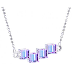 Preciosa Crystal Cubes ezüst nyaklánc kristályokkal 6062 43