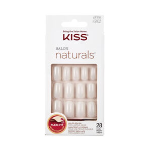KISS Festésre alkalmas természetes köröm 65996 Salon Naturals Nails 28 db