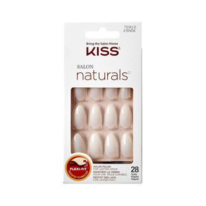 KISS 70910 Salon Naturals (Nails) természetes, festésre alkalmas köröm 28 db