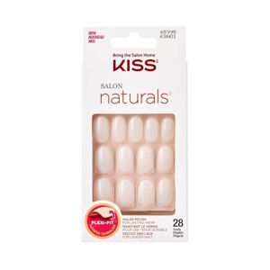 KISS 65995 Salon Naturals (Nails) természetes, festésre alkalmas köröm 28 db