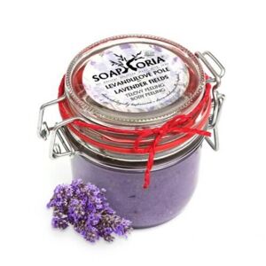 Soaphoria Természetes testradír levendula mezők (Fields Lavender testpeeling) 255 ml