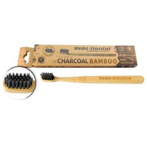 Rebi-Dental Fogkefe M62 charcoal bamboo puha 1 db