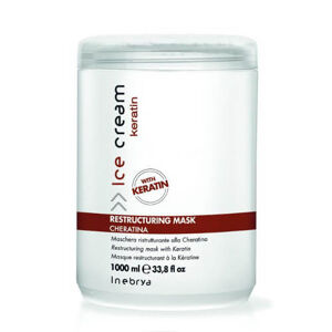 Inebrya Ice Cream Keratin helyreállító hajmaszk keratinnal (Restructuring Mask) 1000 ml