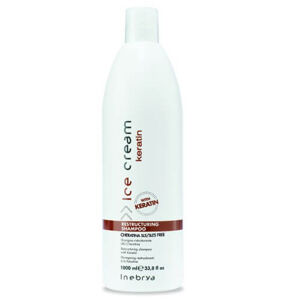 Inebrya Ice Cream Keratin helyreállító sampon keratinnel (Restructuring Shampoo) 1000 ml