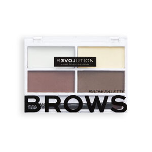 Revolution Szemöldökápoló szett Relove Colour Cult (Brow Palette) 3,2 g Dark