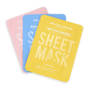 Revolution Skincare Biodegradable (Blemish Prone Skin Sheet Mask) arcmaszk szett problémás bőrre