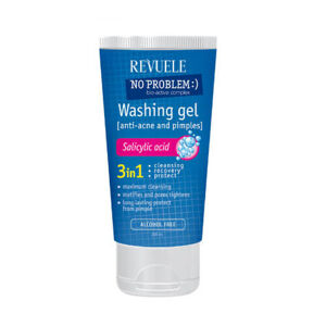 Revuele Arctisztító gél problémás bőrre  3 az 1- ben No Problem (Washing Gel Anti-Acne & Pimples) 200 ml
