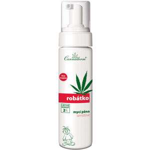 Cannaderm Érzékeny Robátko mosási habot 200 ml