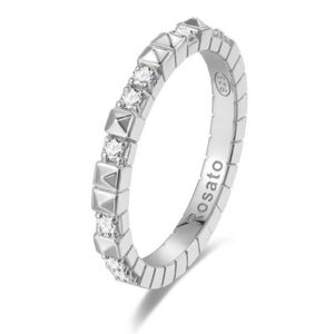 Rosato Eredeti ezüst gyűrű cirkónium kövekkel Cubica RZA011 52 mm