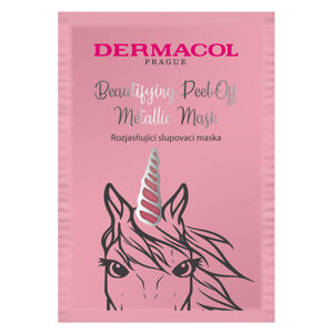 Dermacol Bőrvilágosító lehúzható maszka  (Beautifying Brightening Peel-Off Metallic Mask) 15 ml