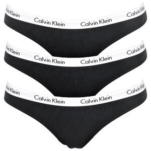 Calvin Klein 3 PACK - női tanga alsó QD3587E-001 Black XL