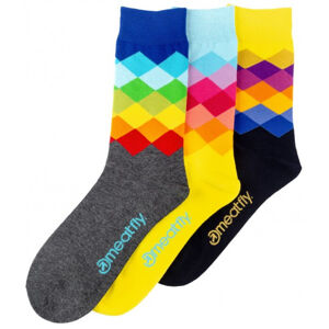 Meatfly 3 PACK - zokni Pixel socks S19 43-46