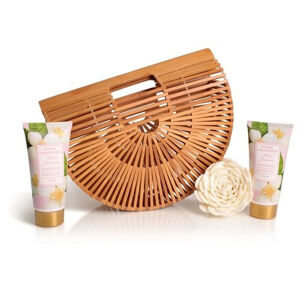 Lady Cotton (White Jasmine Bath Set in bamboo basket) bambusz kosárban