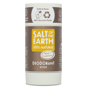 Salt Of The Earth Természetes szilárd dezodor Ambra & szantálfa (Deodorant Stick) 84 g