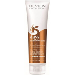Revlon Professional 45 days total color care sampon és hajbalzsam intenzív rézvőrös árnyalatokra (Shampoo&Conditioner Intense Coppers) 275 ml