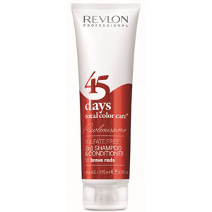 Revlon Professional 45 days total color care sampon és hajbalzsam merész piros árnyalatokra (Shampoo&Conditioner Brave Reds) 275 ml