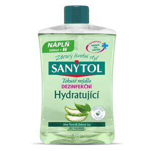 Sanytol Hidratáló fertőtlenítő szappan Aloe Vera & Zöld tea - utántöltő 500 ml